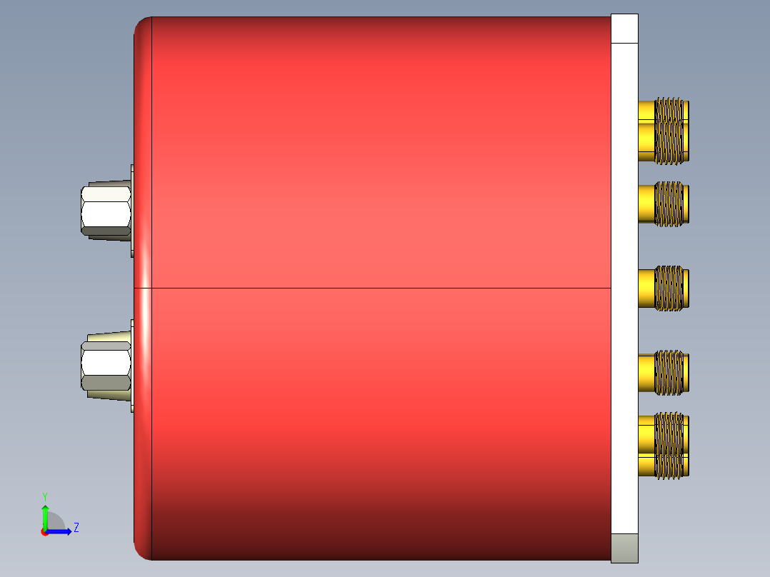 SMA接口25左视图