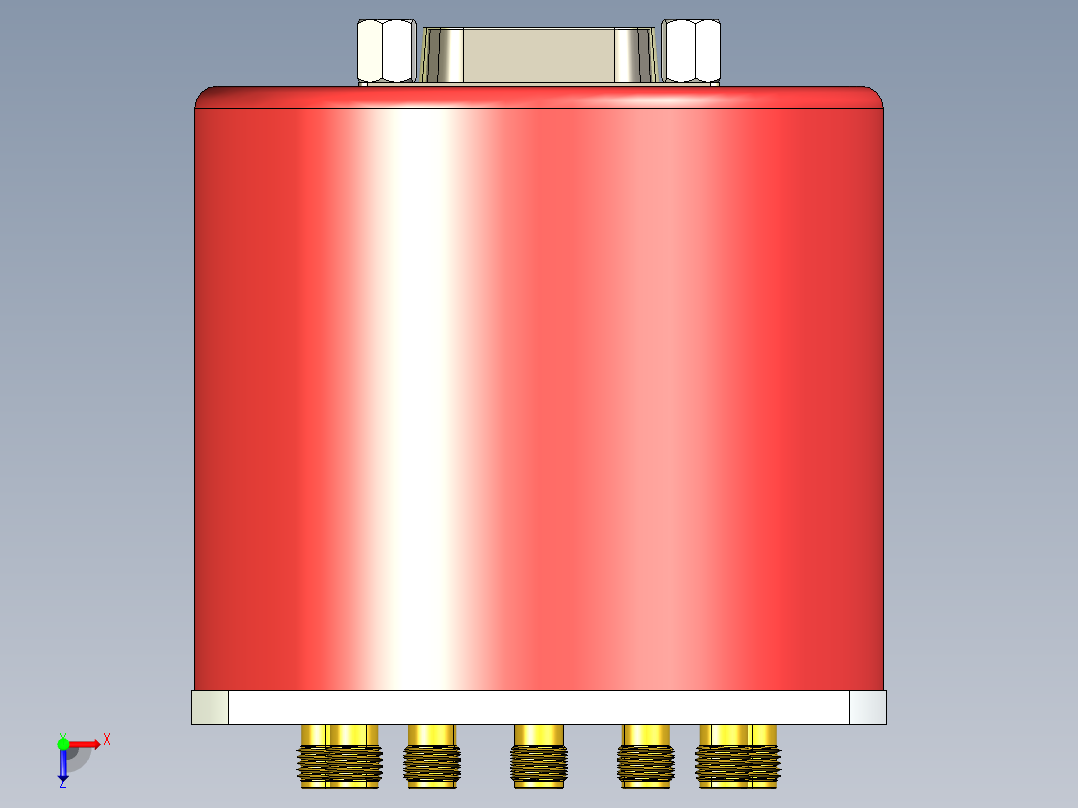 SMA接口25俯视图