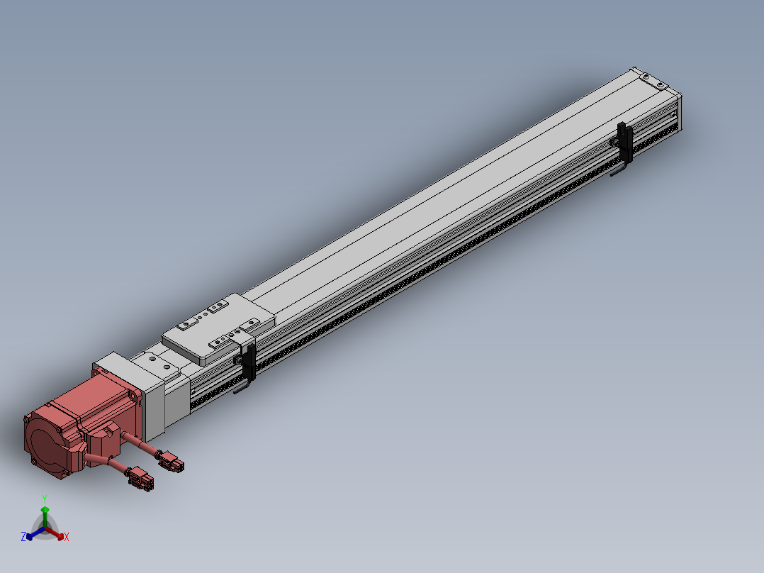 精密模组MY60-T10-500L-BC-P20B-C4-C正等轴测图