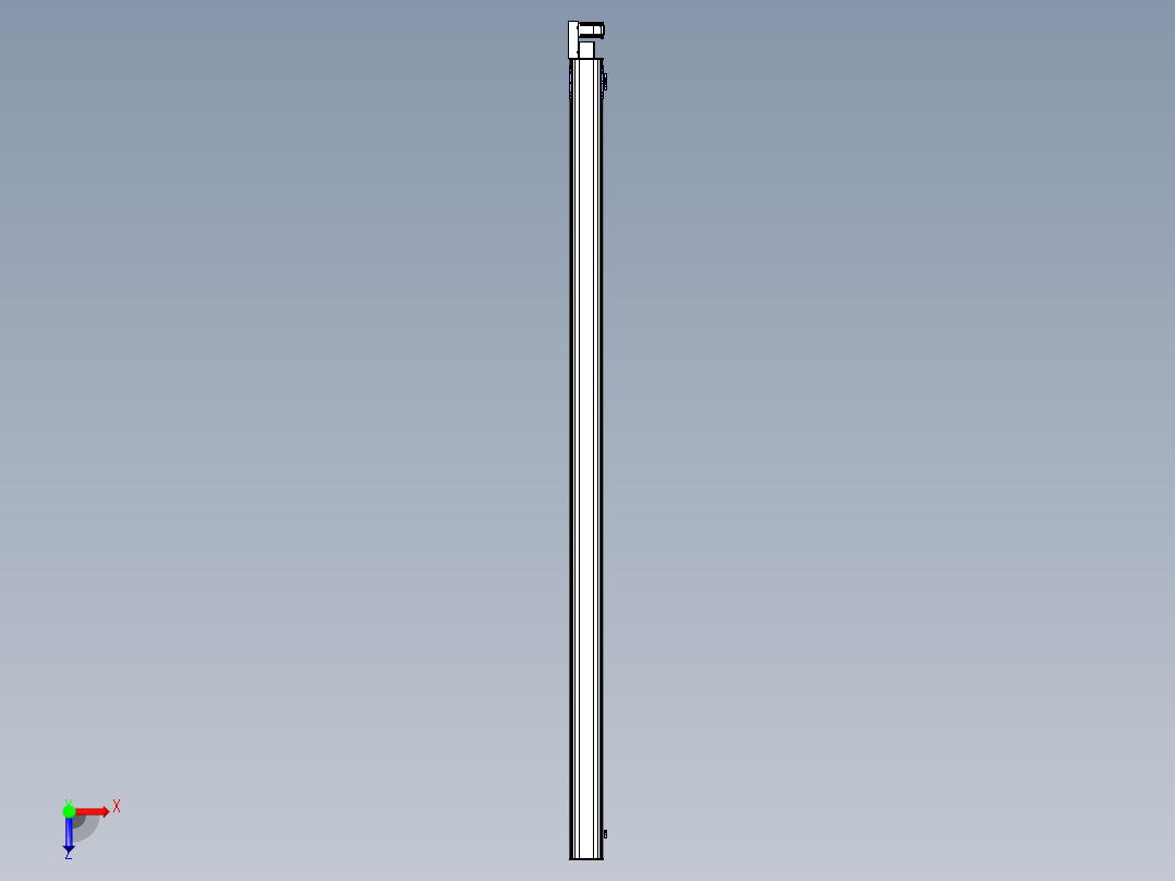 同步带滑台-半封闭B17H-L50-S3700-L-P75-D3俯视图