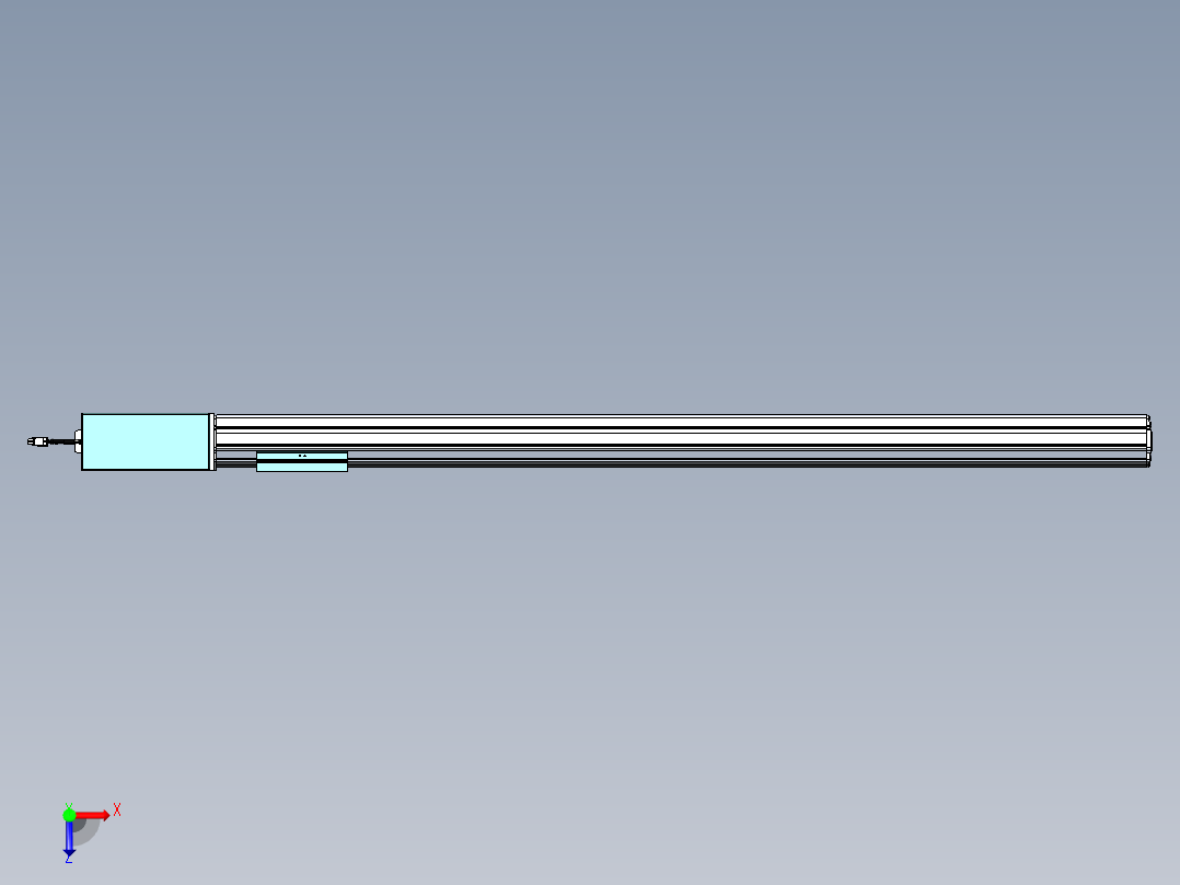 威洛博VBF同步带传动一般环境VBF14-L45-S1150-BR-ZP75-C3俯视图