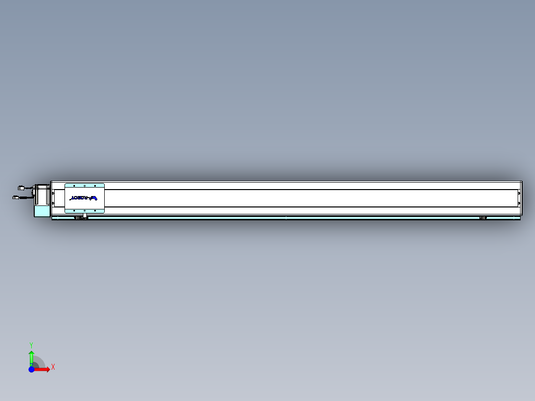 威洛博VBC同步带传动一无尘环境VBC14-L45-S1600-BLU-ZP40-C3前视图