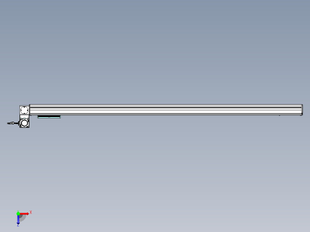 威洛博VBC同步带传动一无尘环境VBC14-L45-S1600-BLU-ZP40-C3俯视图