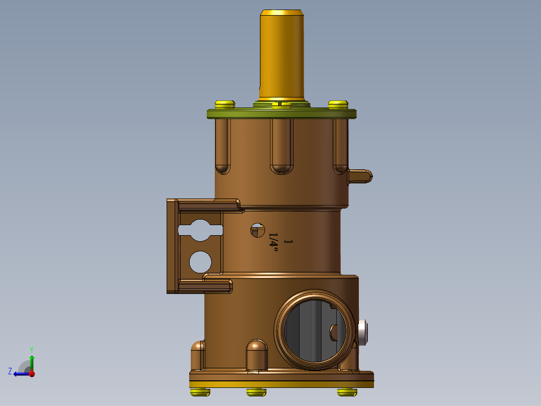 船泵3D模型右视图