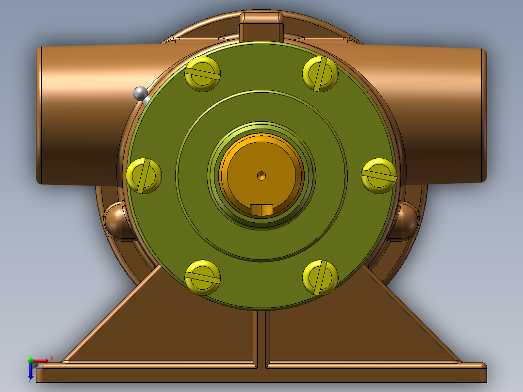 船泵3D模型俯视图