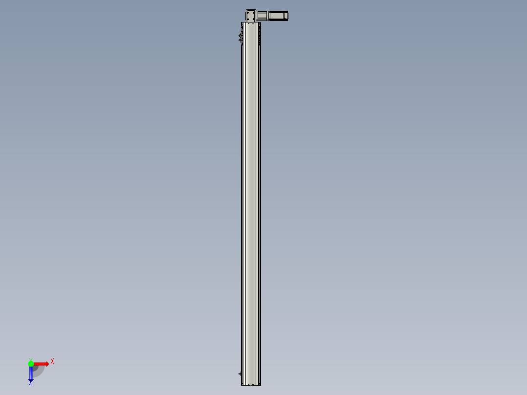 东锦同步带传动-直线滑台模组DH120B-L125-S2000-BL-P400W-C3俯视图