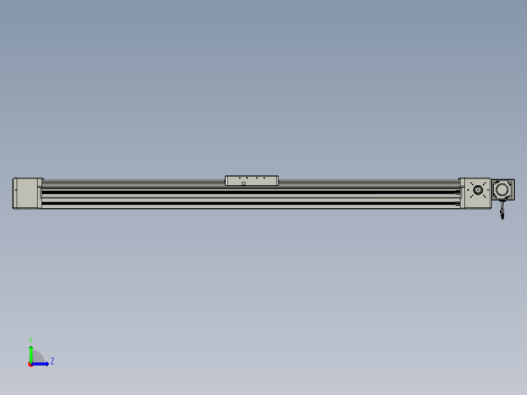 威洛博直线电机模组EB20-L224-S1600-BL-ZP75-MS3-5K左视图