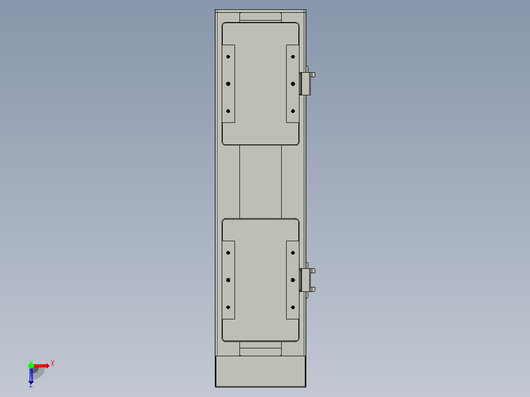 直线模组LHC14-S250-D设计图纸俯视图