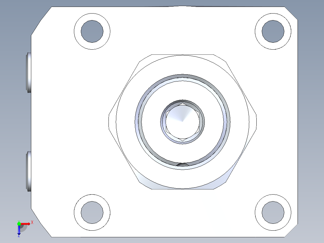 KOSMEKLHA0650-GRN多系列多零件图纸模型俯视图