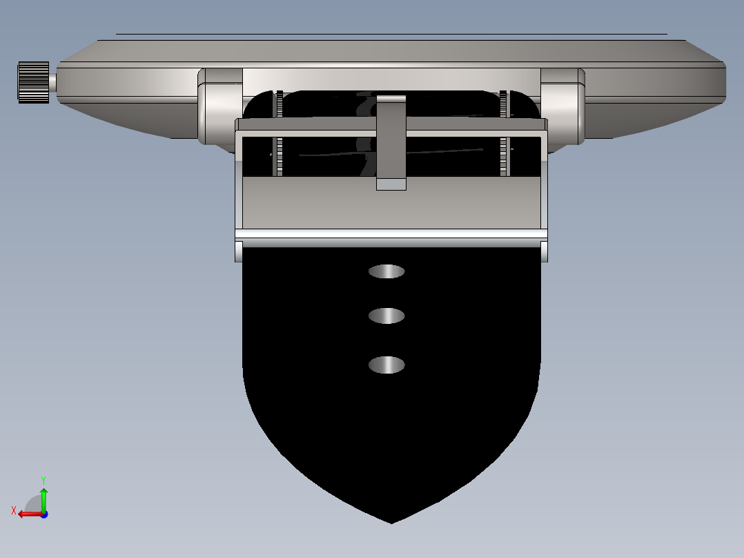 男式腕表后视图