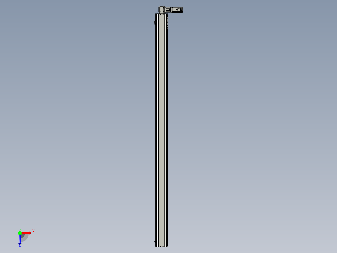 东锦同步带传动-直线滑台模组DH135B-L125-S2250-BL-P400W-C3俯视图