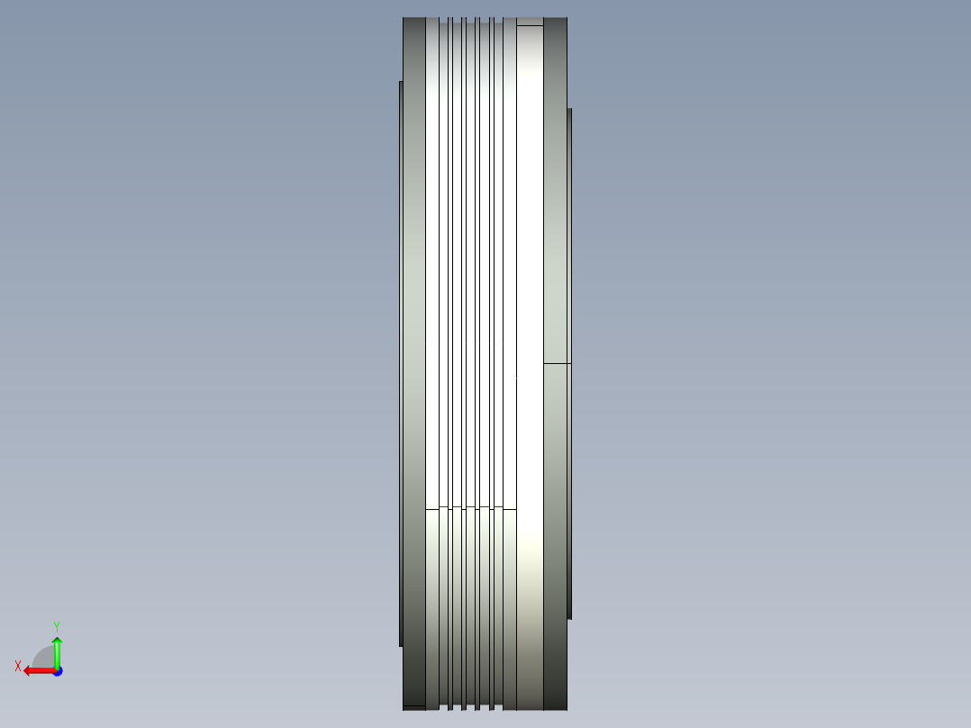760-5000直驱电机后视图