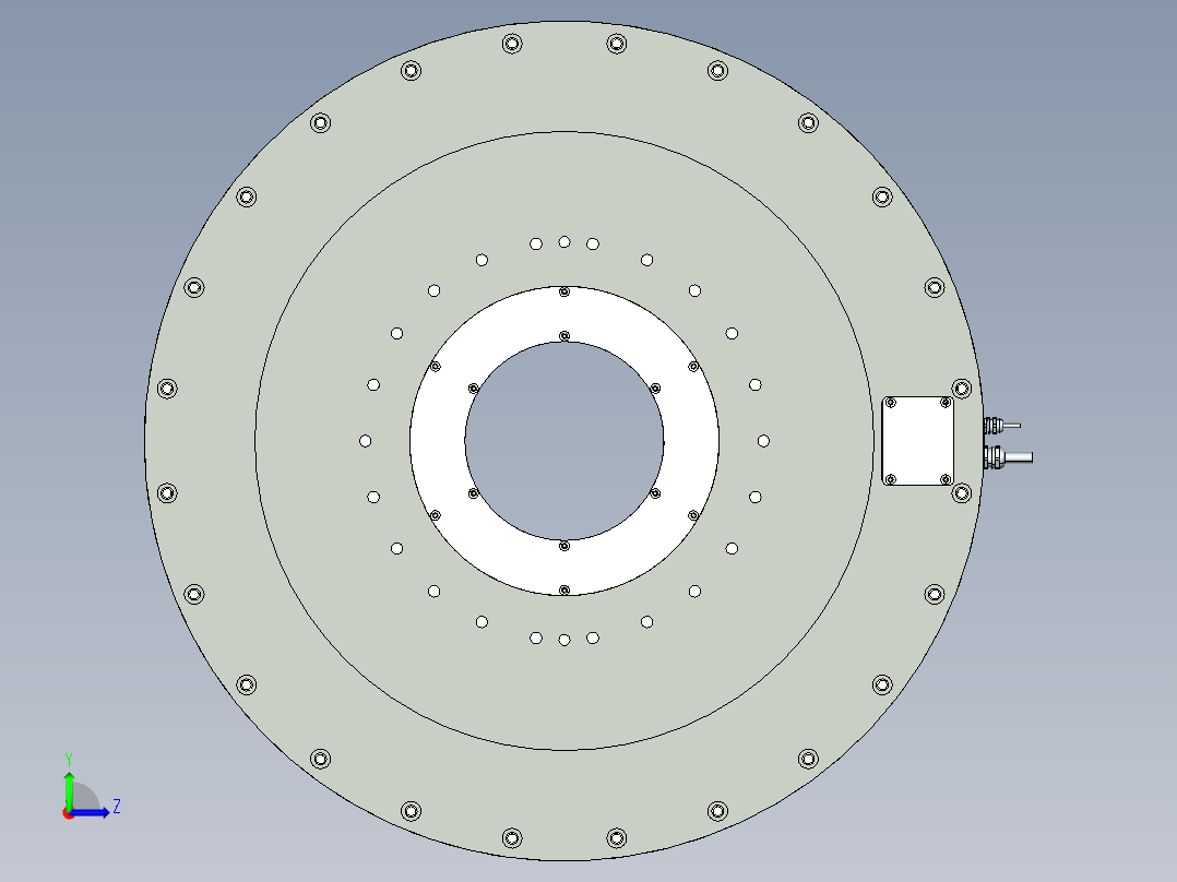 760-5000直驱电机左视图