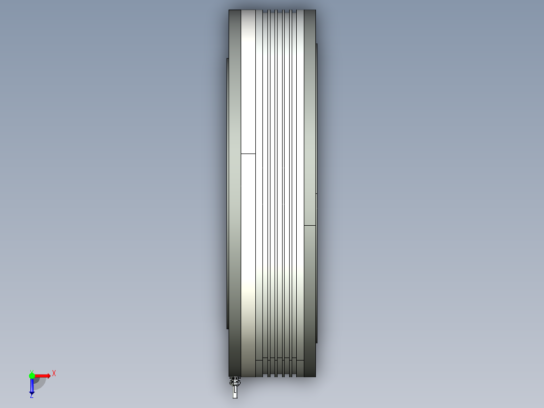760-5000直驱电机俯视图