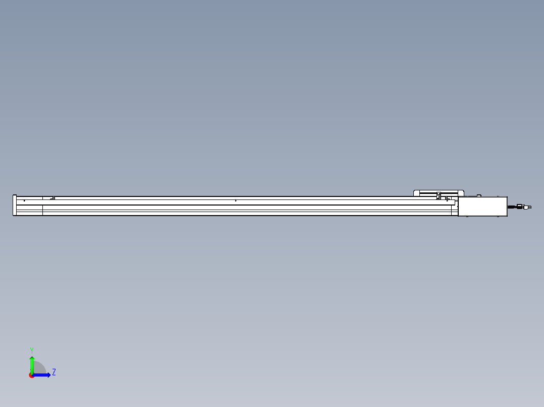 威洛博LB.GB同步带传动--欧规系列LB6A-L65-S1250-BR左视图