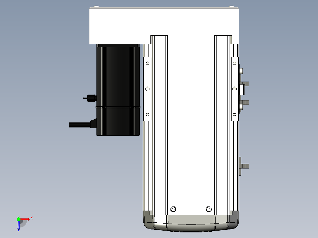 Toyo东佑达直线模组-ETH13-100-BL-200W+煞車俯视图
