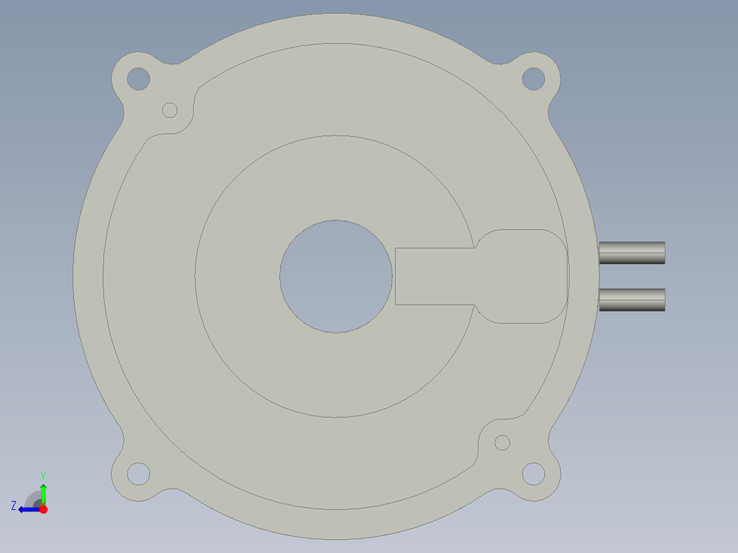 280-270直驱电机右视图