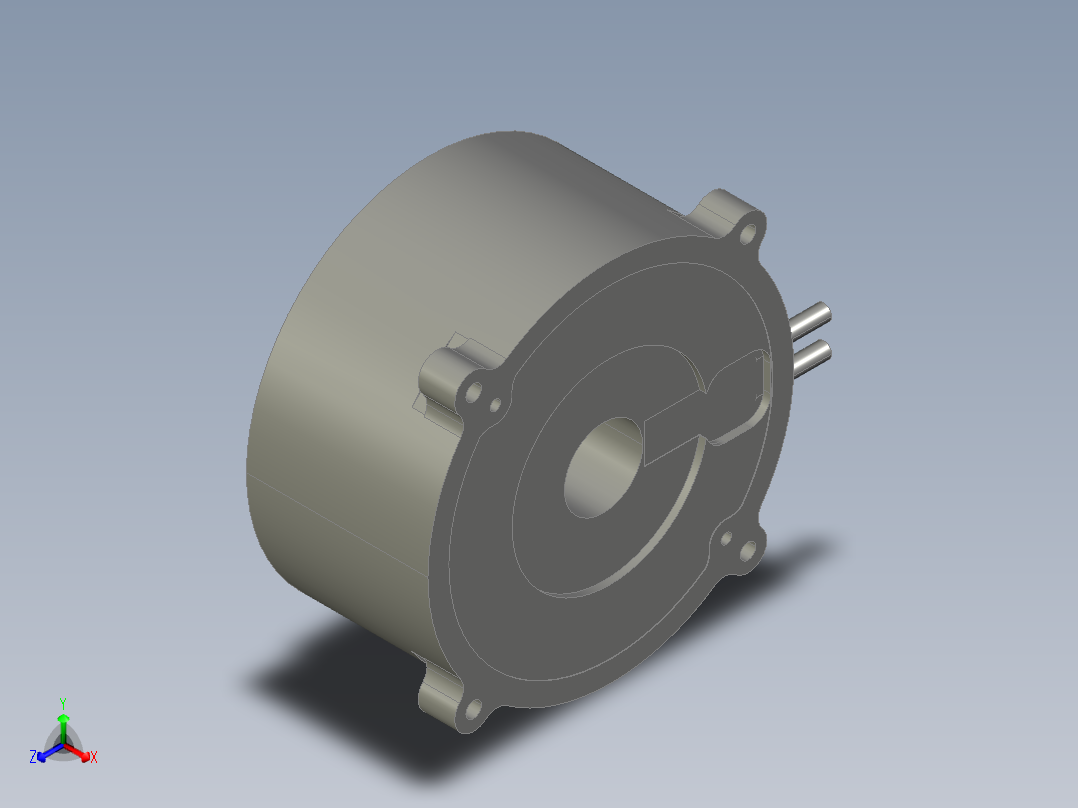 280-270直驱电机正等轴测图