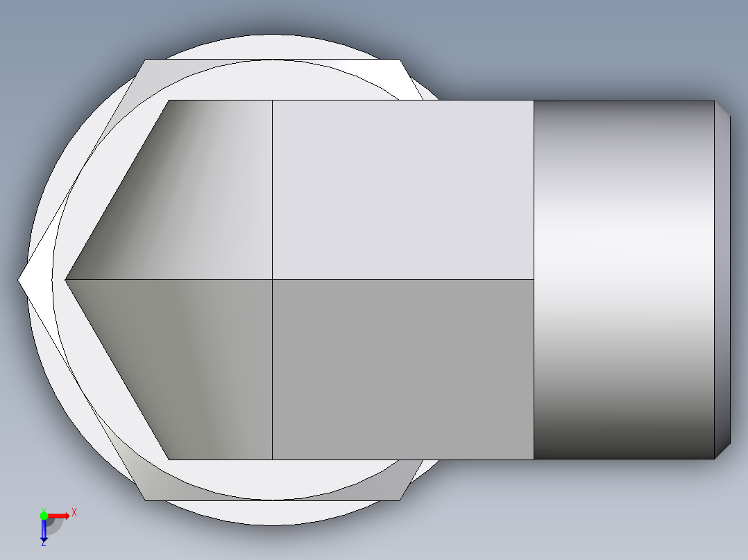 卡套式工业通用硬管接头EO_Adjustable_Locknut_elbow_WEE15LROMDCF俯视图