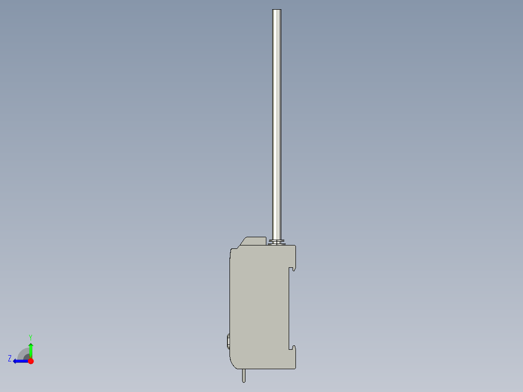 基恩士FS-T1G_kc图纸模型右视图