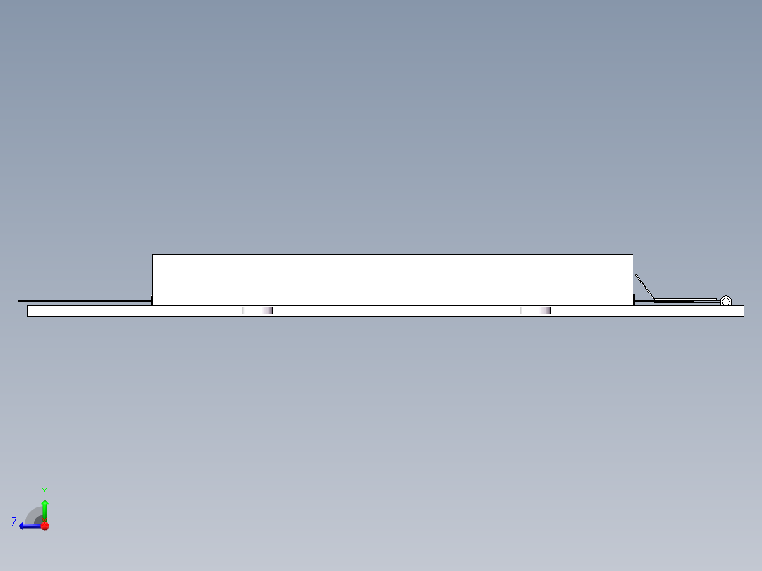 衣服折边 Solidwrosk三维+dwg二维图右视图