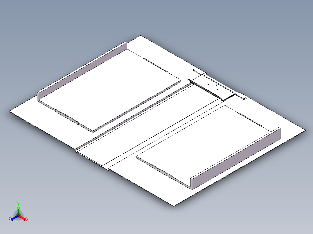 衣服折边 Solidwrosk三维+dwg二维图正等轴测图