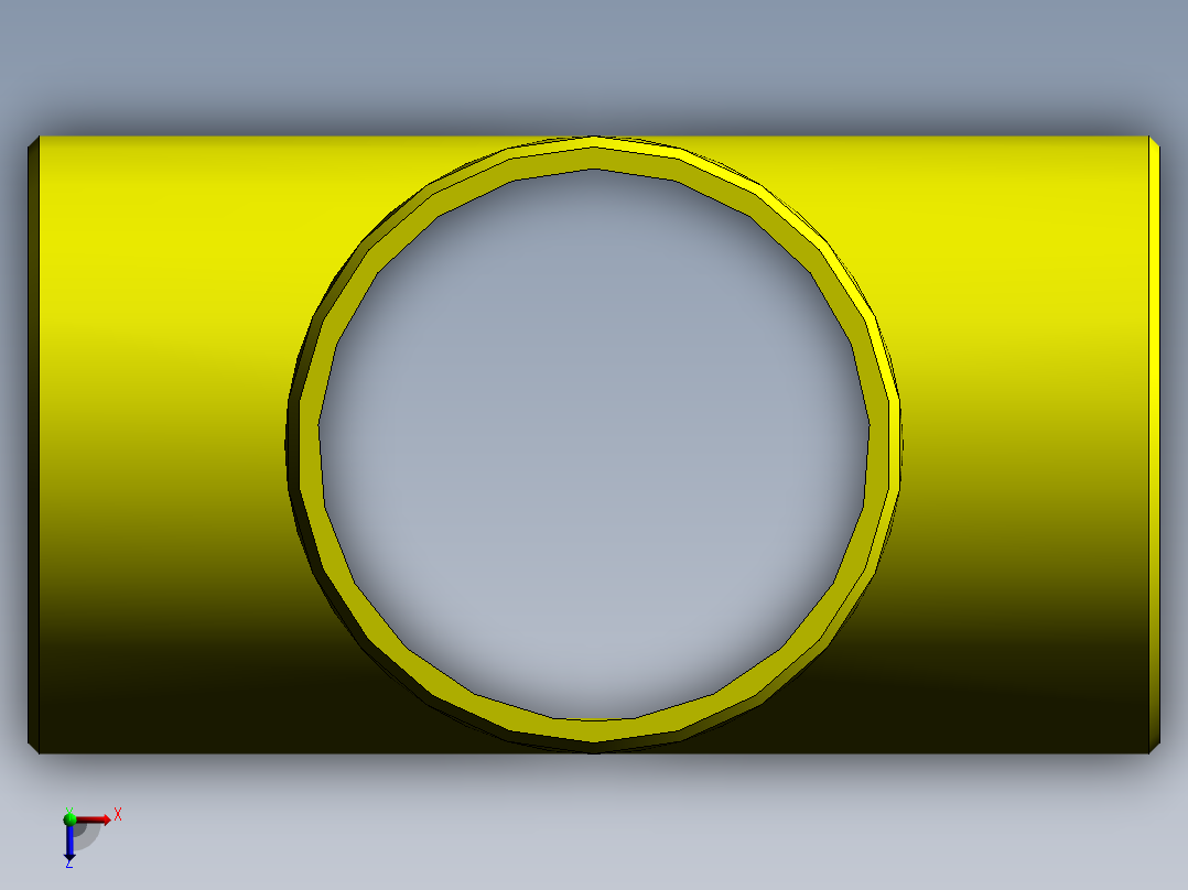 straight cross inch俯视图