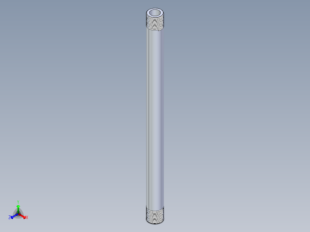 聚氯乙烯配件33-Sch80_Nipple_MPTxMPT_861-088_0.5in x 12in