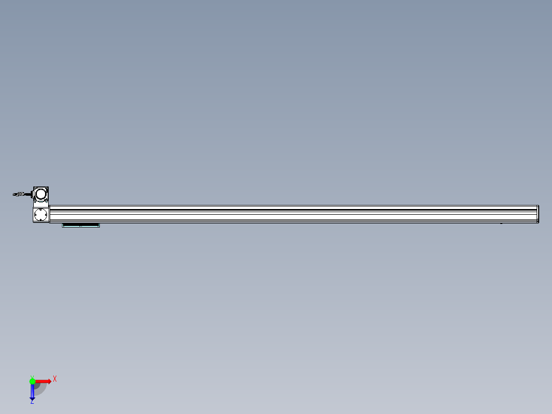 威洛博VBC同步带传动一无尘环境VBC14-L45-S1800-BLD-ZP40-C3俯视图