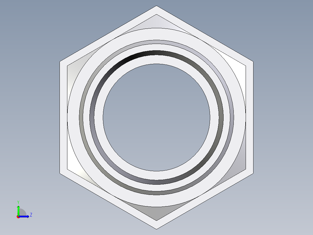 卡套式工业通用硬管接头EO_Bulkhead_union_SV42LOMD71左视图