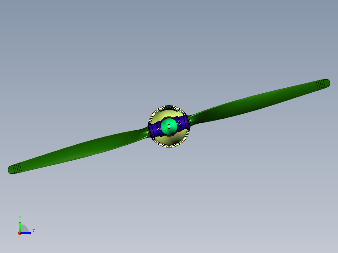 涡轮螺旋桨发动机减速器左视图