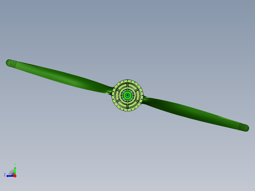 涡轮螺旋桨发动机减速器右视图