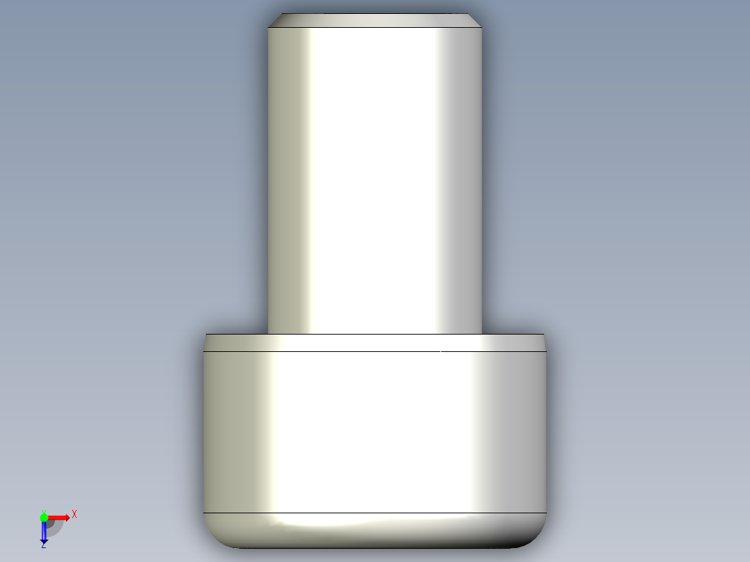 不銹鋼有頭內六角螺絲SCBB-3D多系列多零件图纸模型俯视图