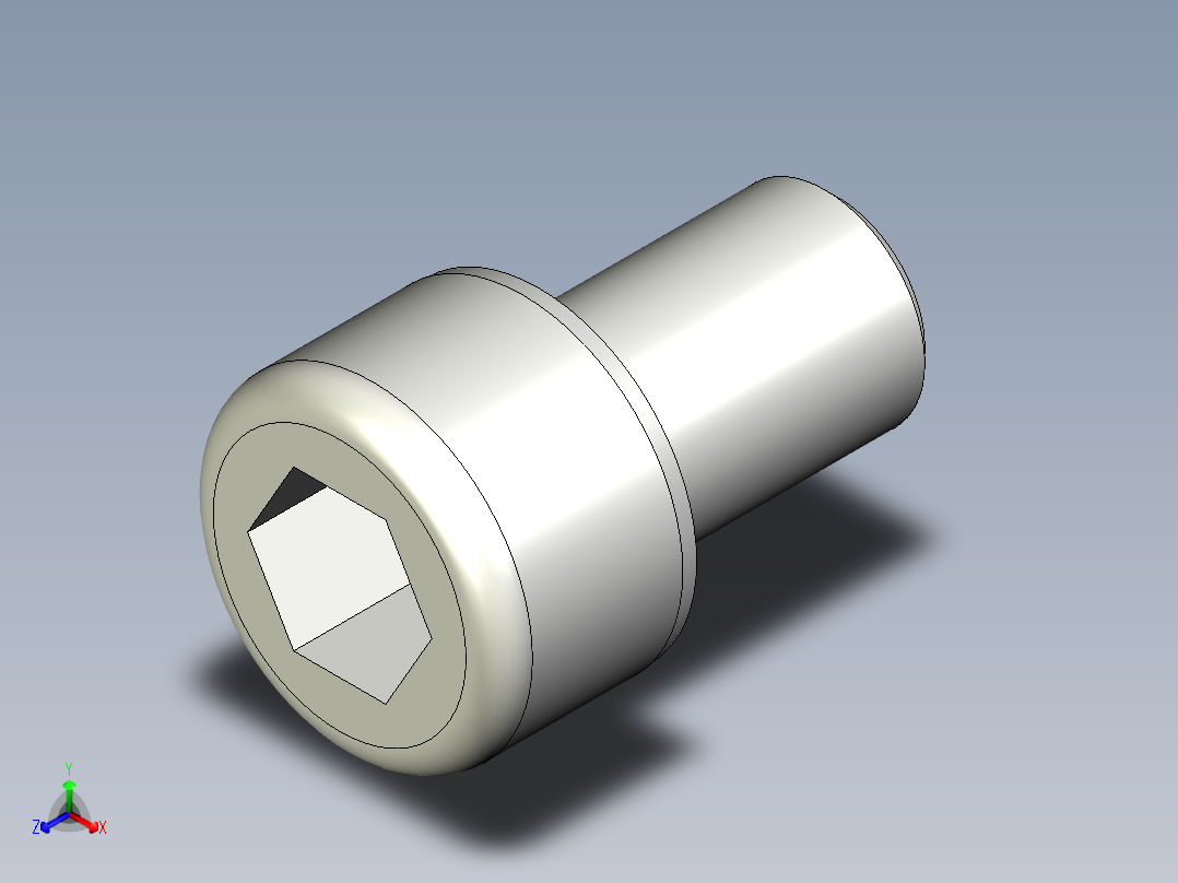 不銹鋼有頭內六角螺絲SCBB-3D多系列多零件图纸模型正等轴测图