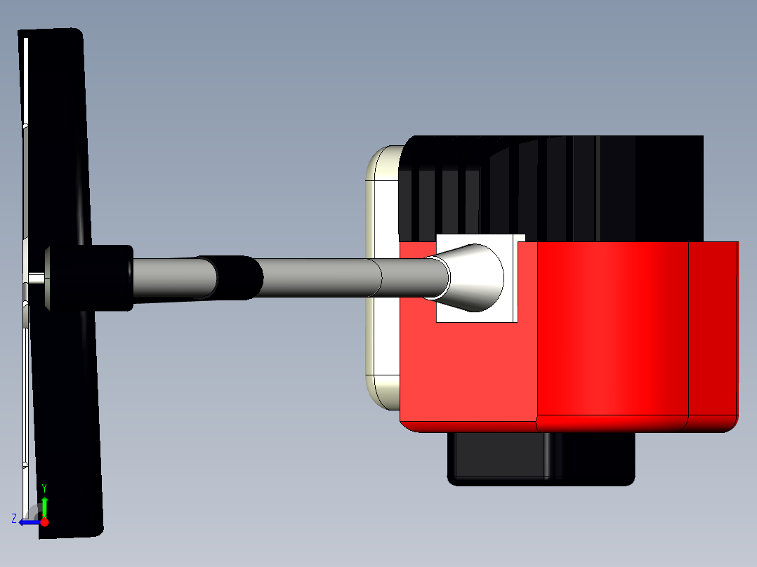 7.手推式电动草坪除草机右视图