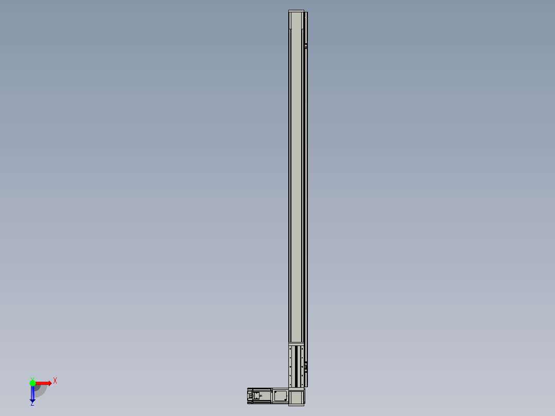 欧规系列-LB8-L150-S1600-BR-ZP75-C3俯视图