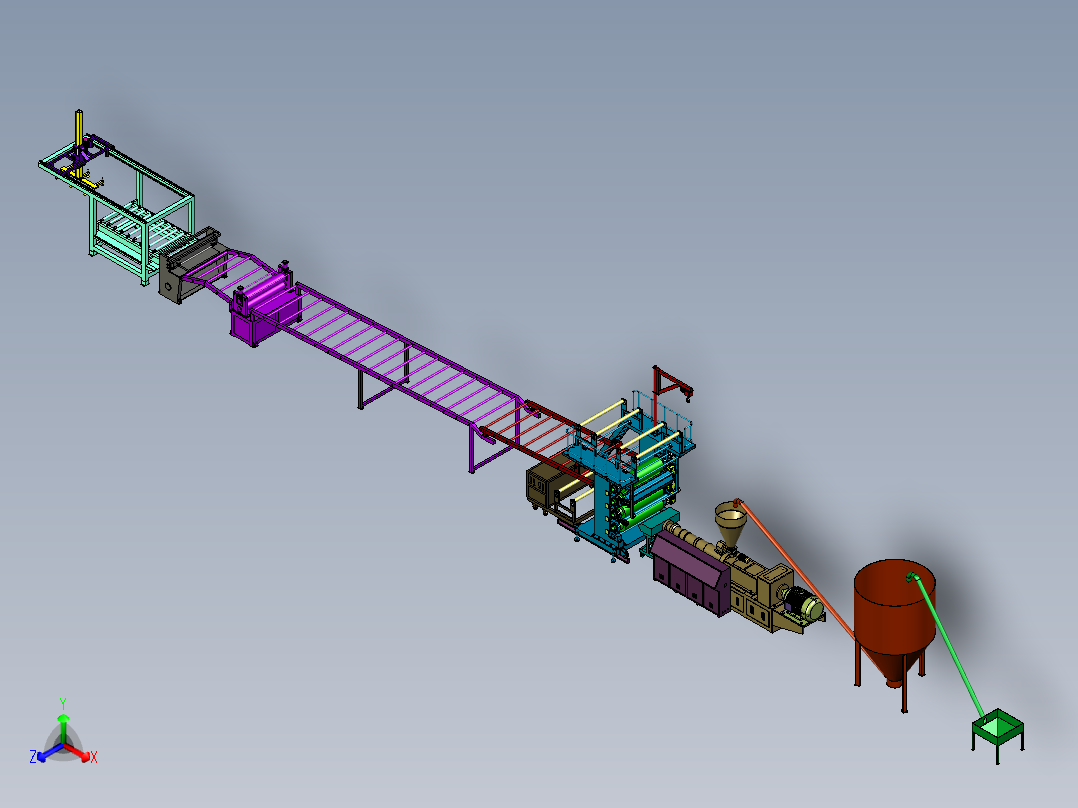 全自动塑料板材产线