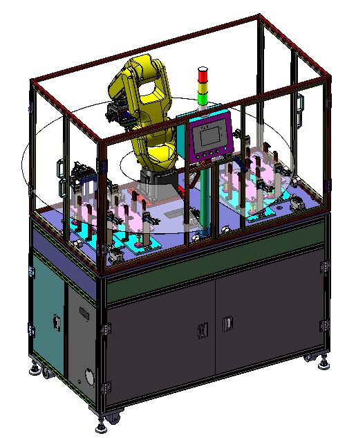 量产模具自动上下料sw18可编辑