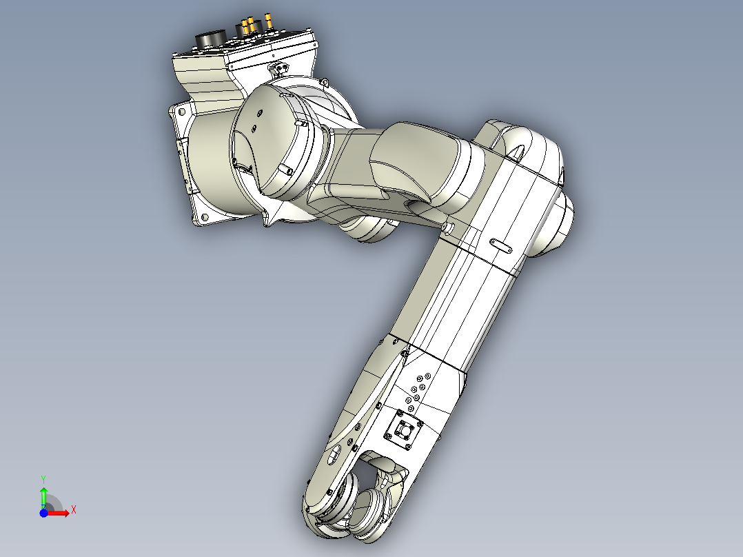 那智机器人nachi mz03el 6axis industrial robot前视图
