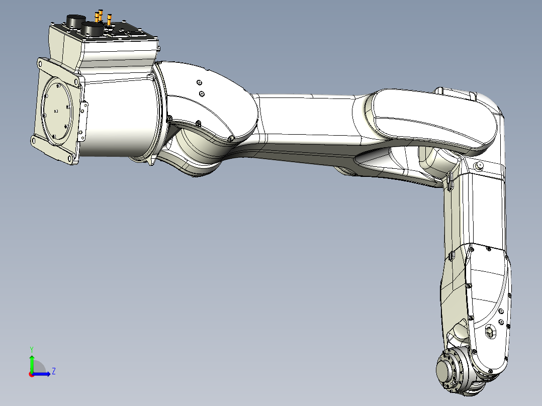 那智机器人nachi mz03el 6axis industrial robot左视图