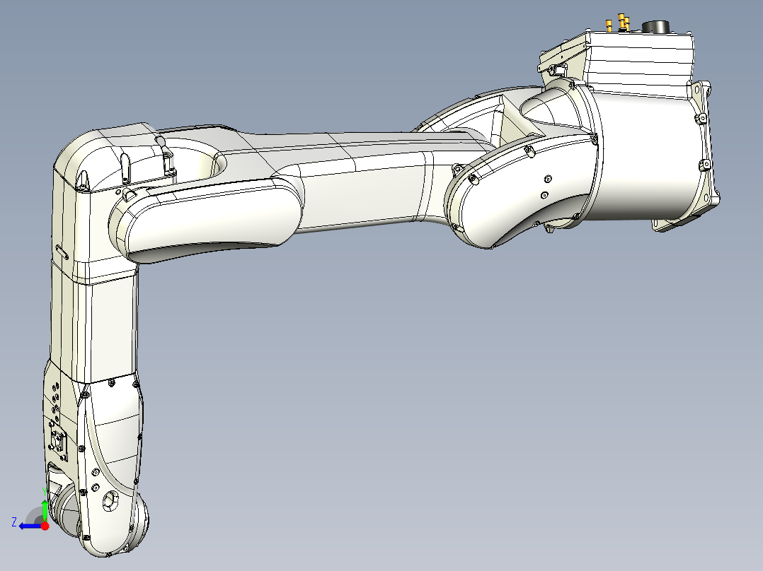 那智机器人nachi mz03el 6axis industrial robot右视图