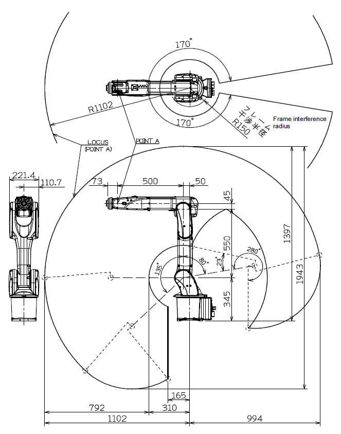 那智机器人nachi mz03el 6axis industrial robot