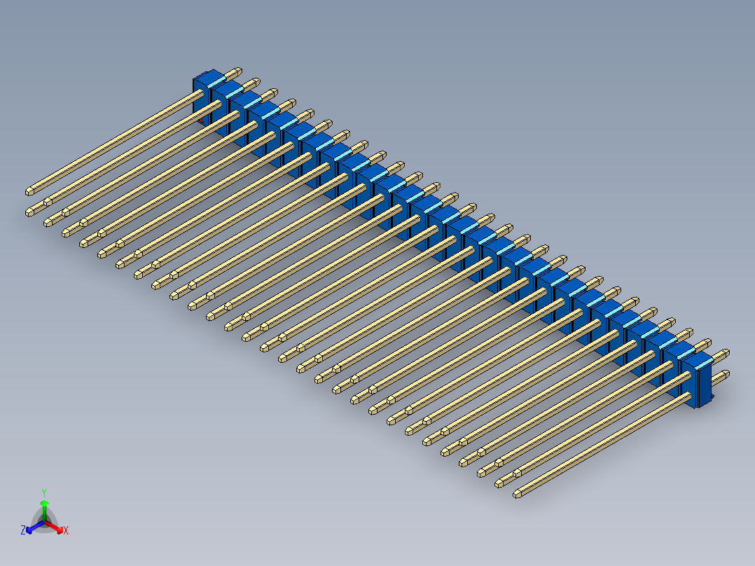 彩色公头100mil（2.54mm）系列-DS1021_blue_2x28p_100mil_Type43_rev1.0