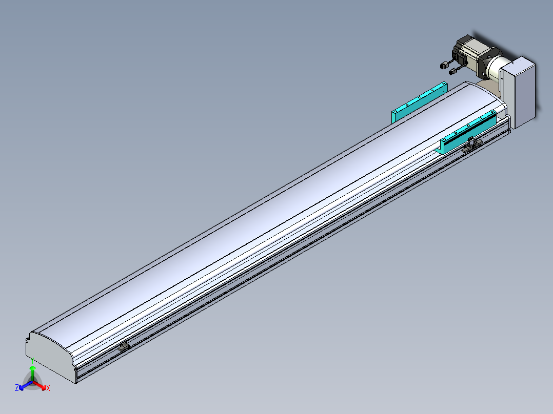 同步带滑台-半封闭B22H-L100-C-S1500-RU-P75-D3-N5