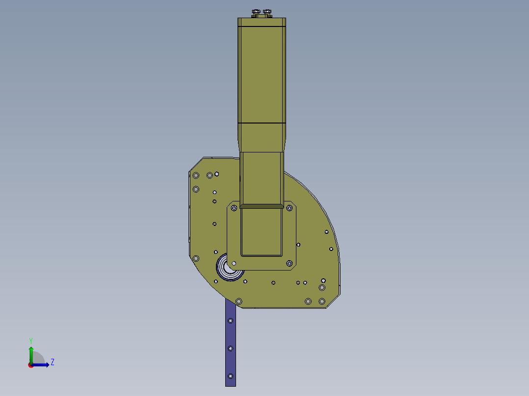 A10 转角快速机械手左视图