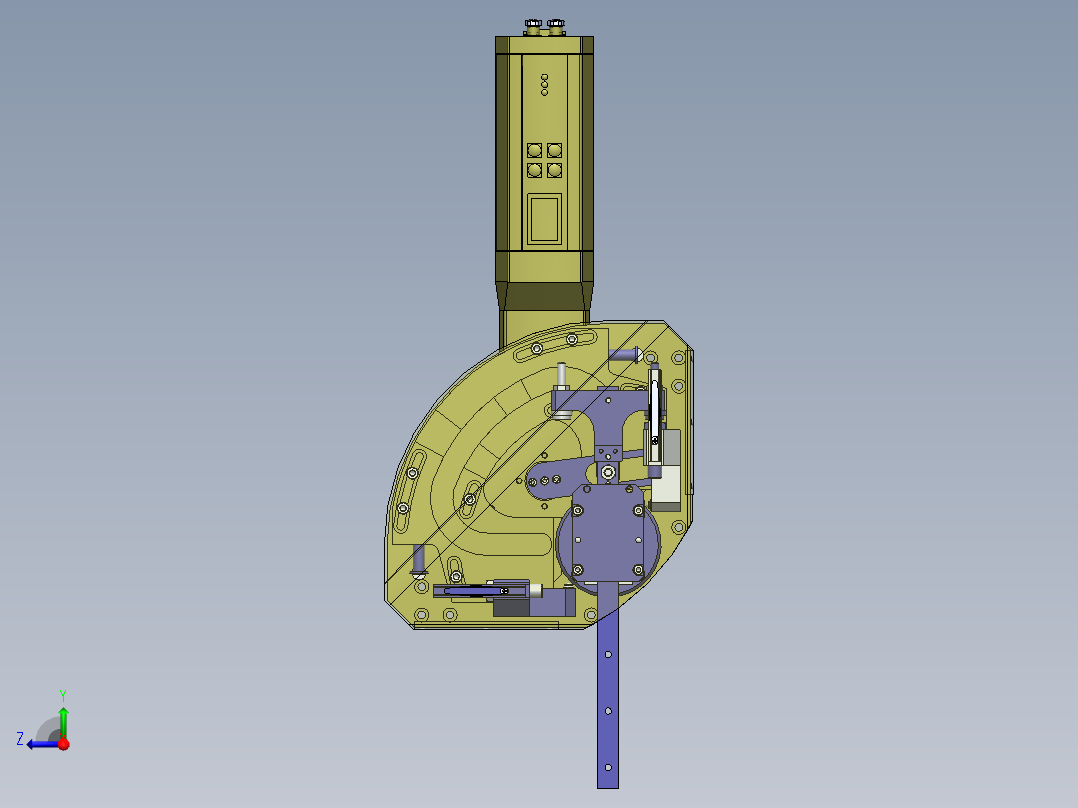 A10 转角快速机械手右视图