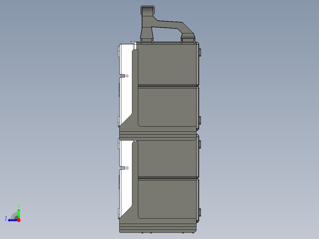四驱车修理箱右视图