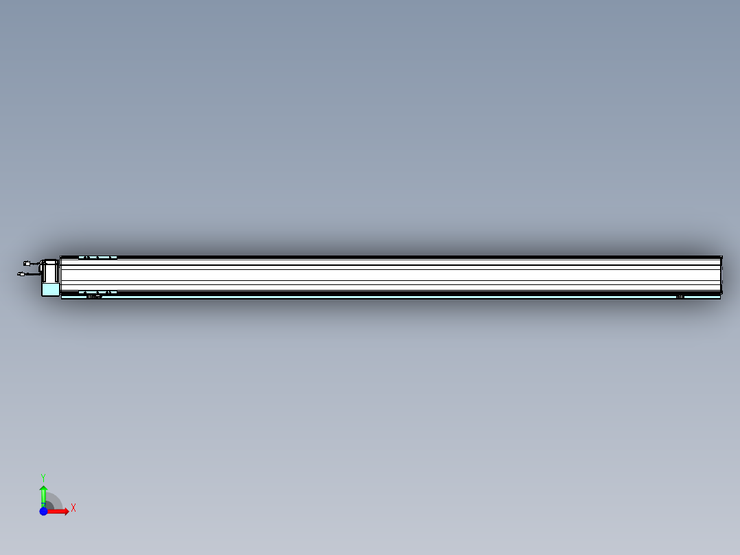 威洛博VBF同步带传动一般环境VBF14-L45-S2100-BLU-ZP40-C3前视图