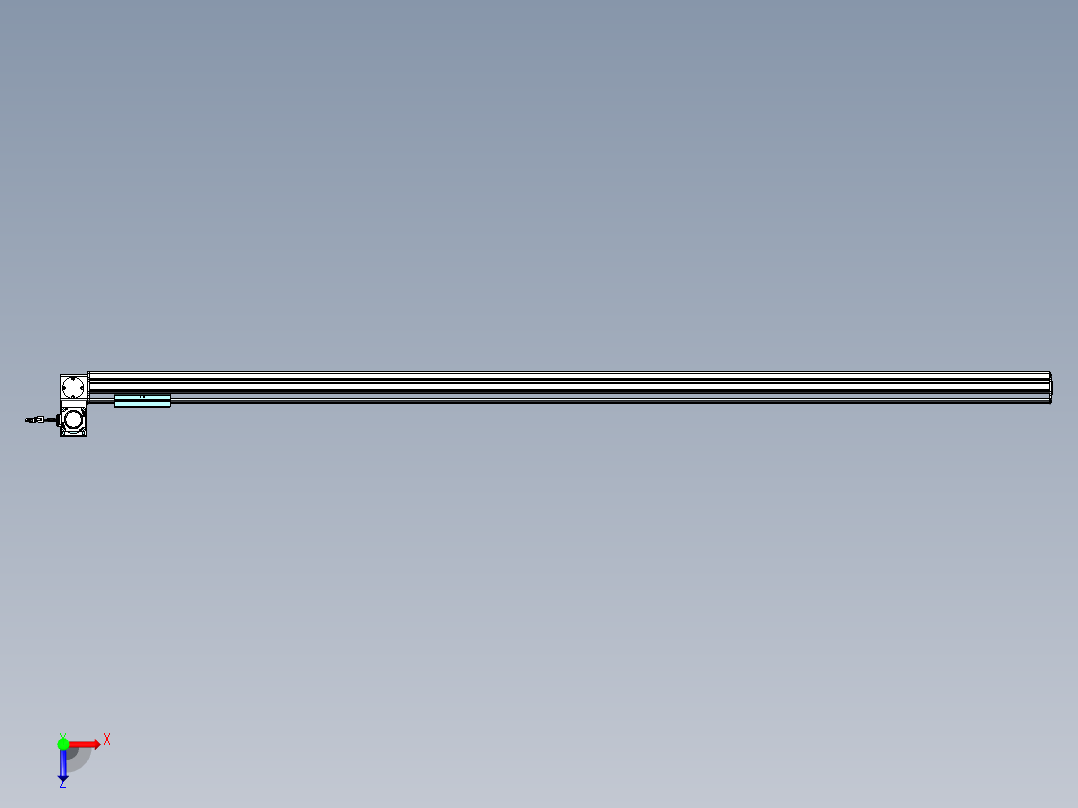 威洛博VBF同步带传动一般环境VBF14-L45-S2100-BLU-ZP40-C3俯视图