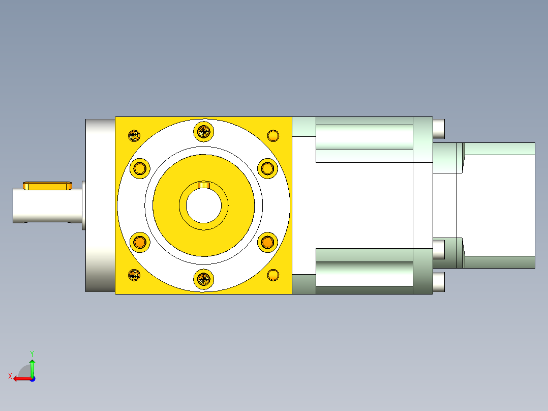 换向器PW90垂直输出 PLX90-L2 14-50-70-M4.stp后视图